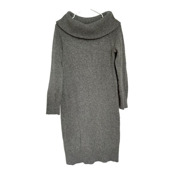 UNIGLO sweater dress with large turtleneck in gray size small - Picture 13 of 16